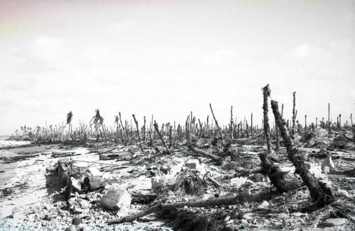 Devastation on Kwajalein Island