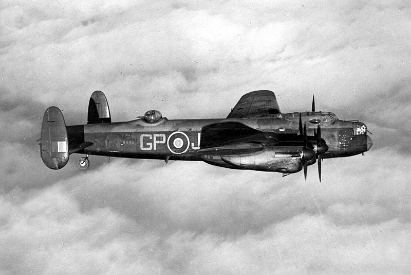 Lancaster in Flight