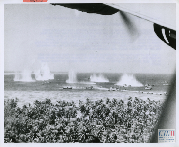 US Navy planes bombing Japanese ships