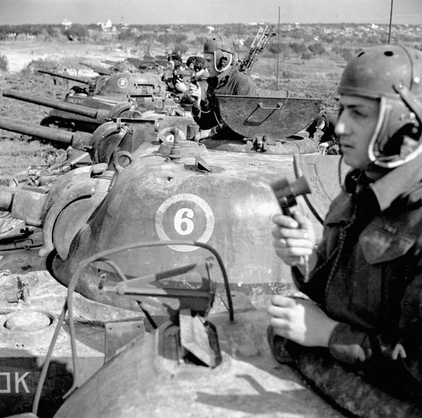 Sherman tanks of 'C' Squadron