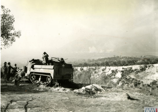 US Half-Track Crew in Cassino