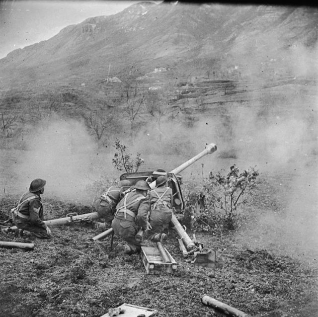 A New Zealand Anti-Tank Gun in Action