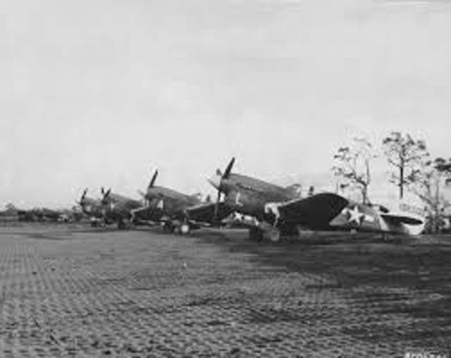 Curtiss P-40's of the 35th Fighter Squadron