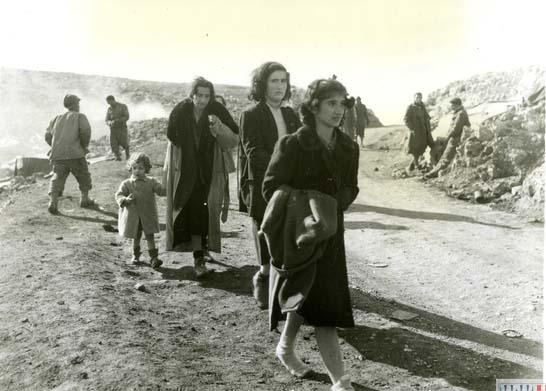 Italian Refugees in Vallerotonda, Italy