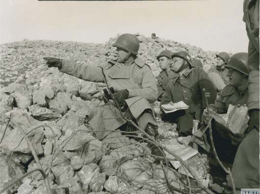 Lt-Gen Devers at an Advance Observation Post