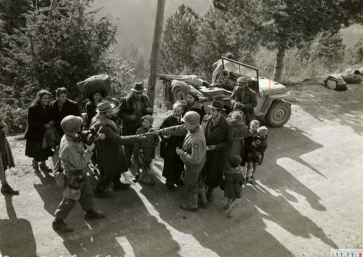 Giving Cigarettes to Italian Refugees