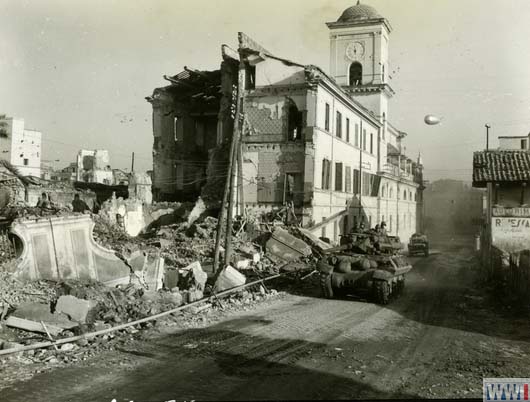 US Tank Moving toward an Assembly Point