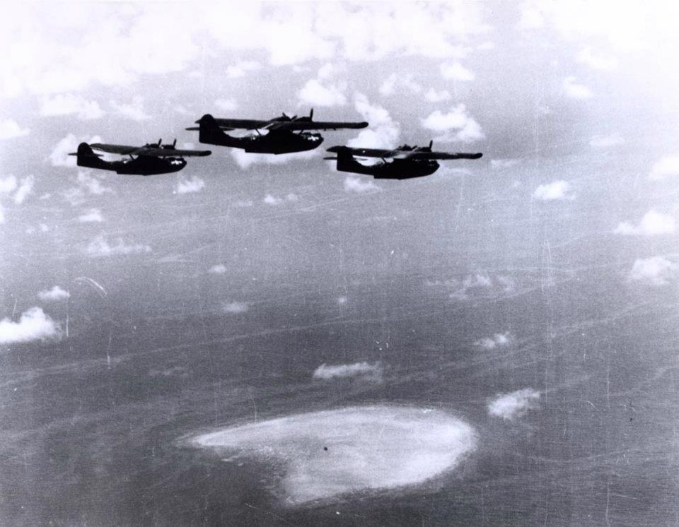 PBY-5s of Squadron VP-52, in flight