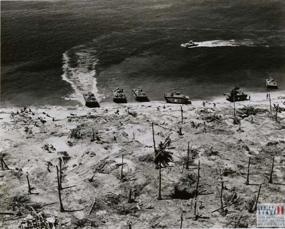 Amphibious Tanks on Eniwetok