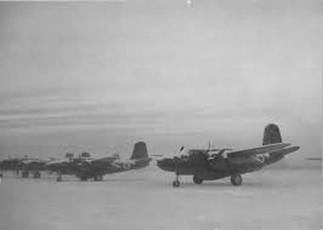 Douglas A-20's On The Line At Ladd Field, Alaska