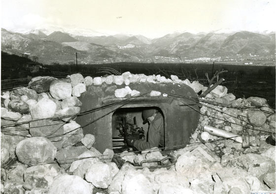 Knocked out German pillbox