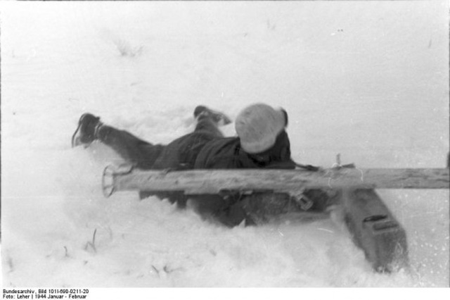 German soldier with anti-tank weapon