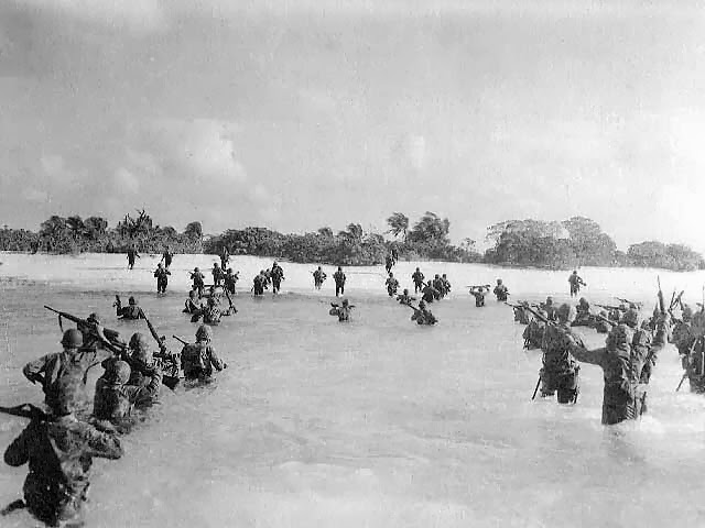 US Marines Landing on Eniwetok