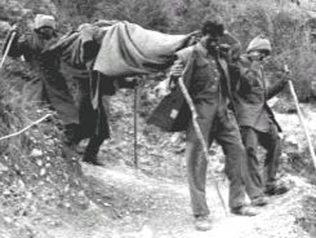 Indian Stretcher Bearers