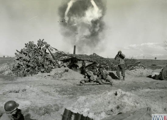 Firing on Enemy Positions