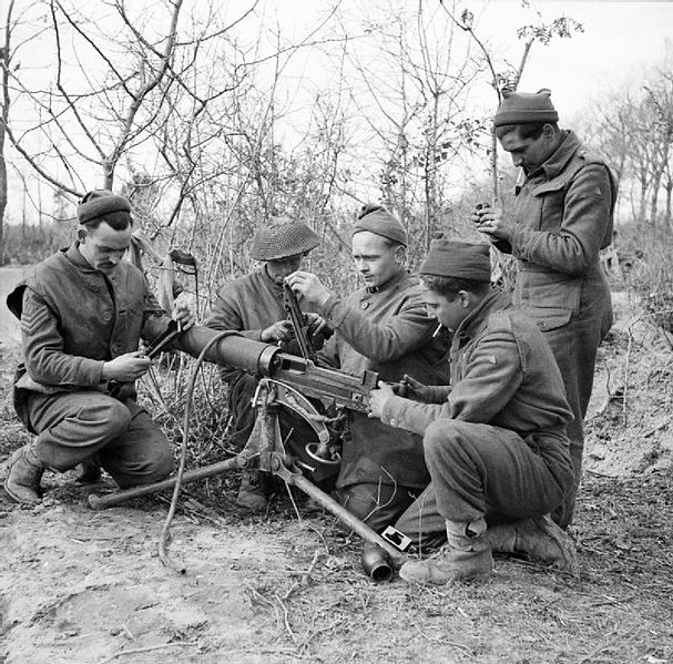 Maintenance on a Machine Gun