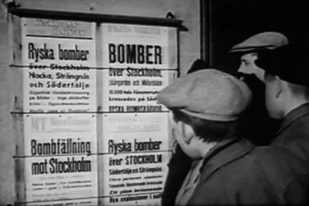 Stockholm Damaged by Soviet Bombs