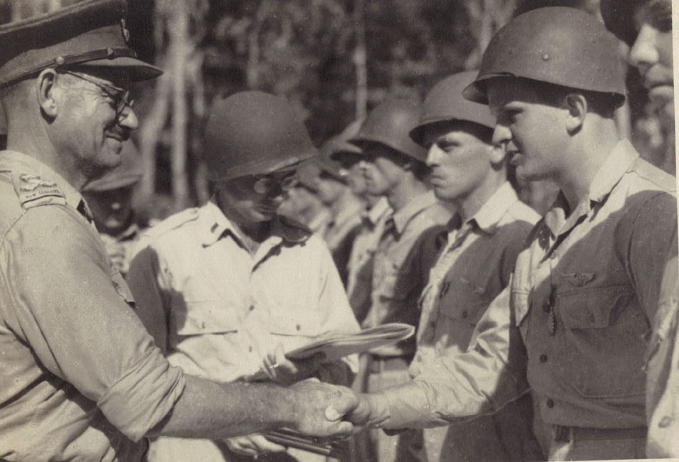 Awarding an Air Medal