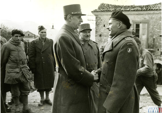 French and Polish Generals in Colli, Italy