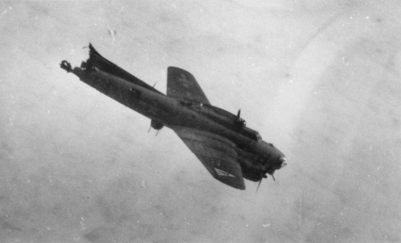 Tail Section Knocked Off of a B17G