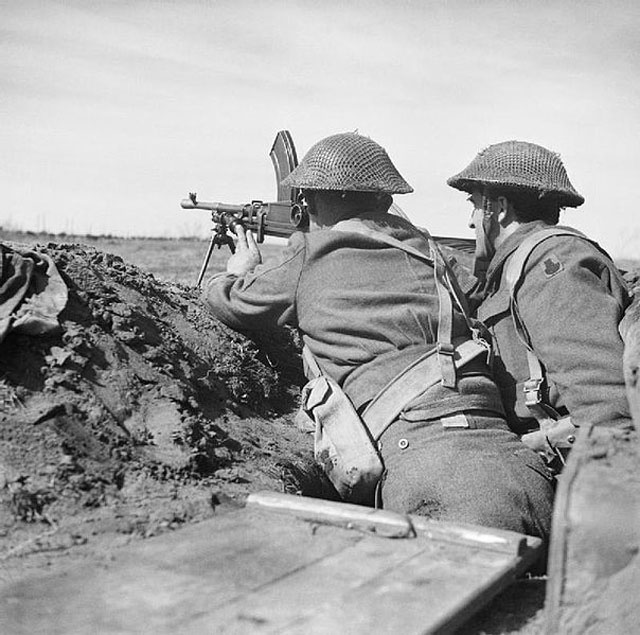 A British Bren Gun Crew