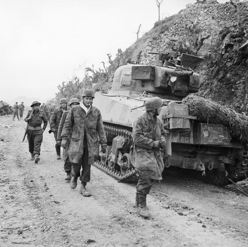 Captured German parachute troops