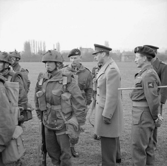 King George VI Inspects Paratroops