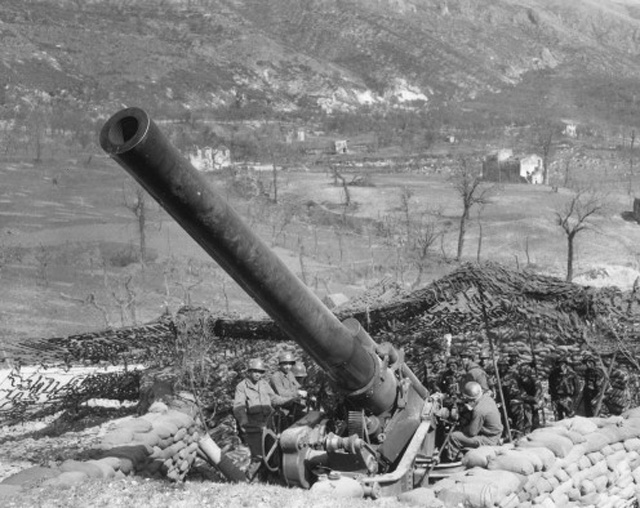 240mm howitzer of the 698th FAB