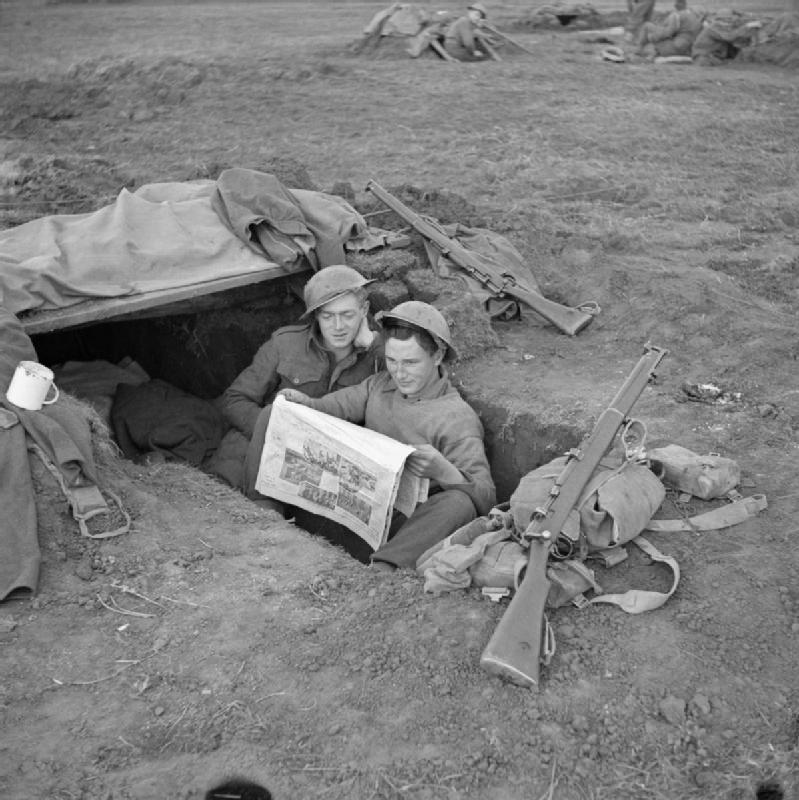 Reading a Newspaper in a Foxhole