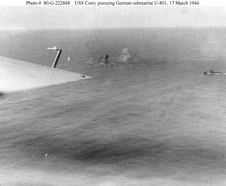 Sinking of German Submarine <i>U-801</i>