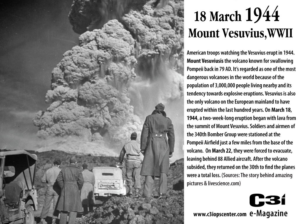 Mount Vesuviusis erupts