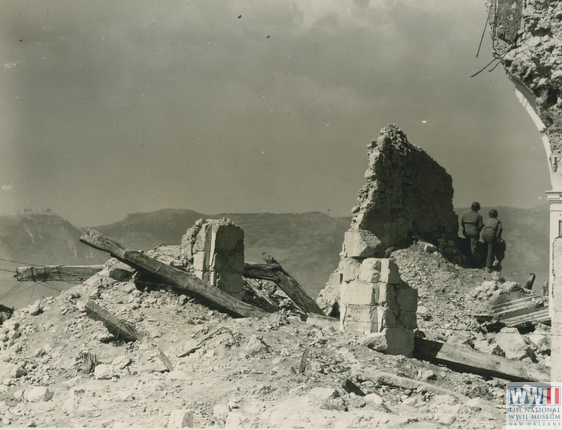 Soldiers Watch the Shelling of Cassino