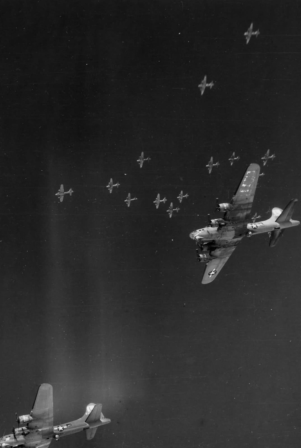 52nd Bomb Group B-17s over Berlin