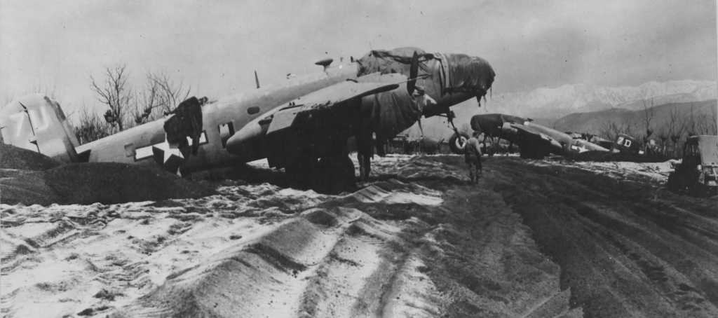 B-25's Covered in Ash