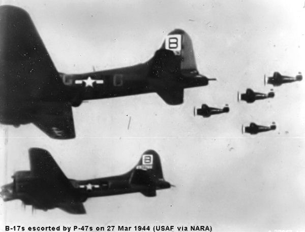 B-17s with escort