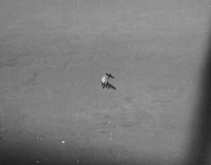 B-17 Hit by Flak