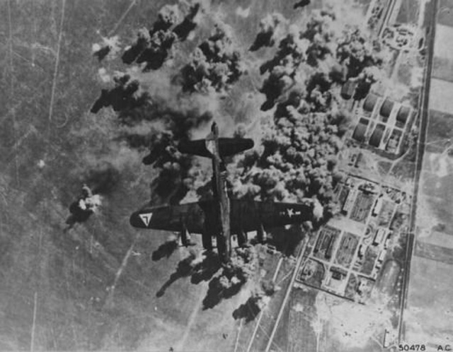 Flak Damaged B-17