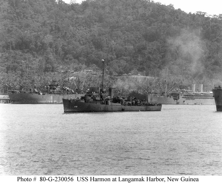 USS Harmon (DE-678) at Langamak Harbor