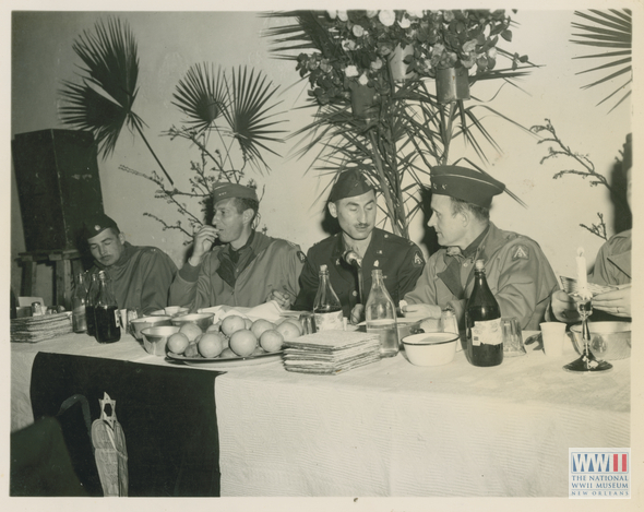 5th Army Officers Eating Unleavened Bread