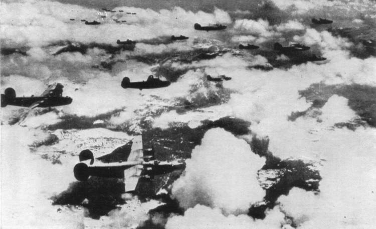 Formation of B-24 Liberators