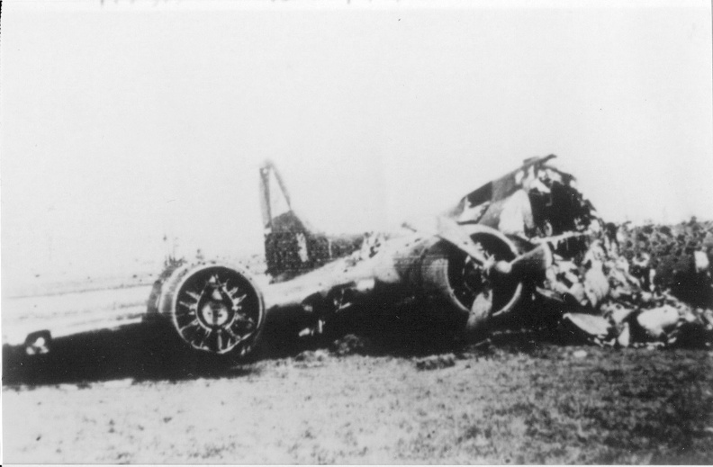 Crash site of a plane from the 384th Bomb Group