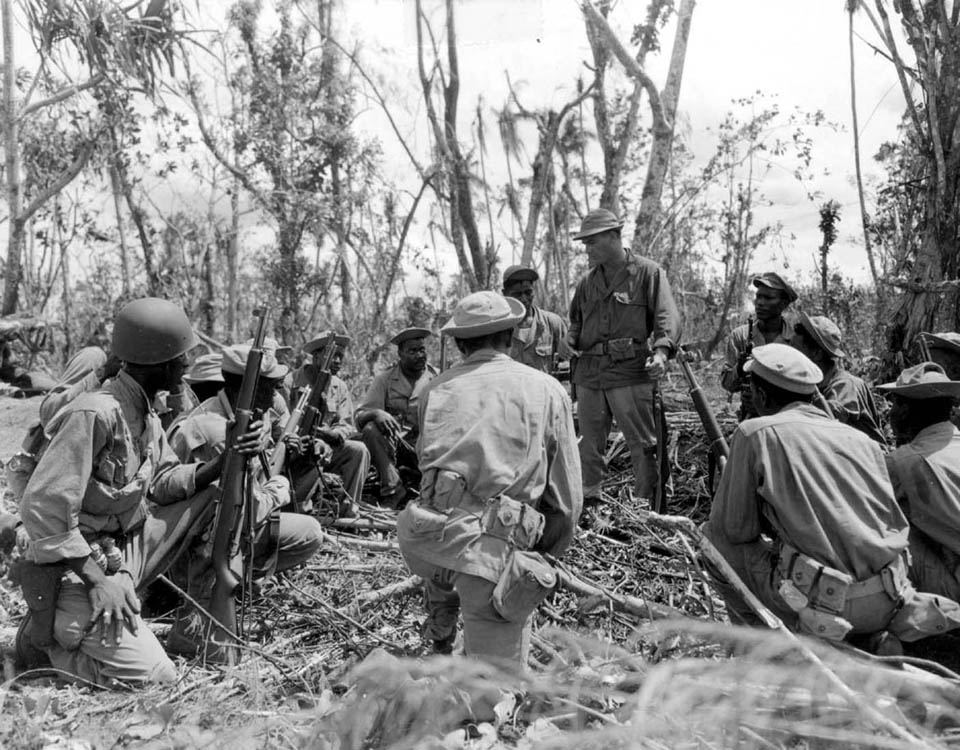 Members of the 1st Battalion, 24th Infantry