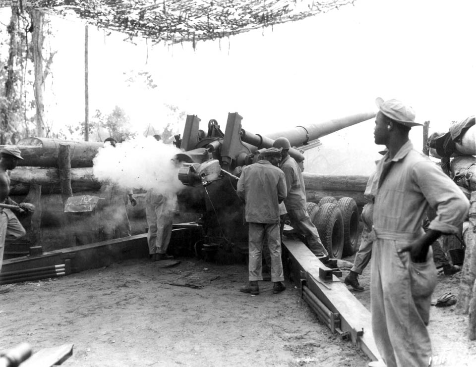 155mm Rifle of the 49th Coast Artillery