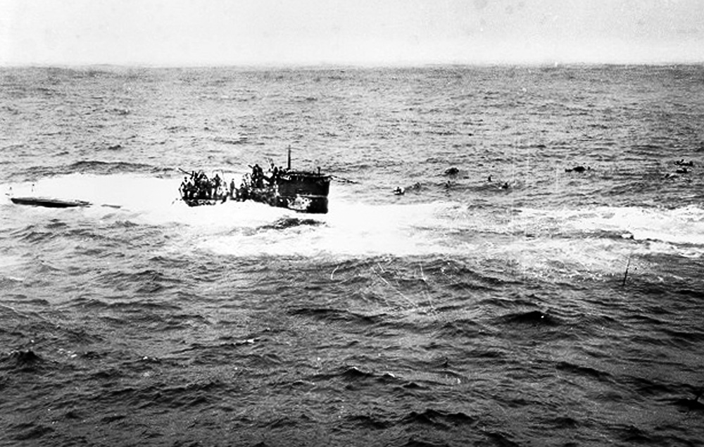 U-boat Crew Abandoning Ship