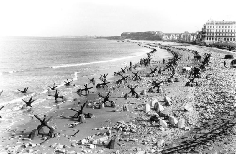 Beach obstacles at Pas de Calais