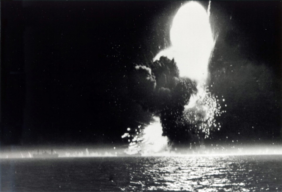 explosion of SS Paul Hamilton