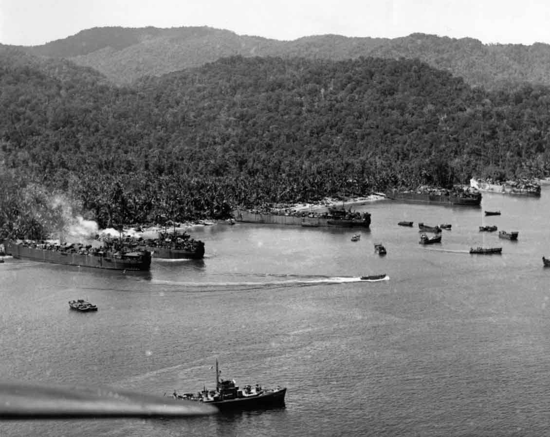 US landings at Tanahmera Bay