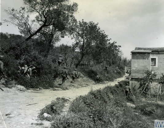 US patrol searches for German snipers