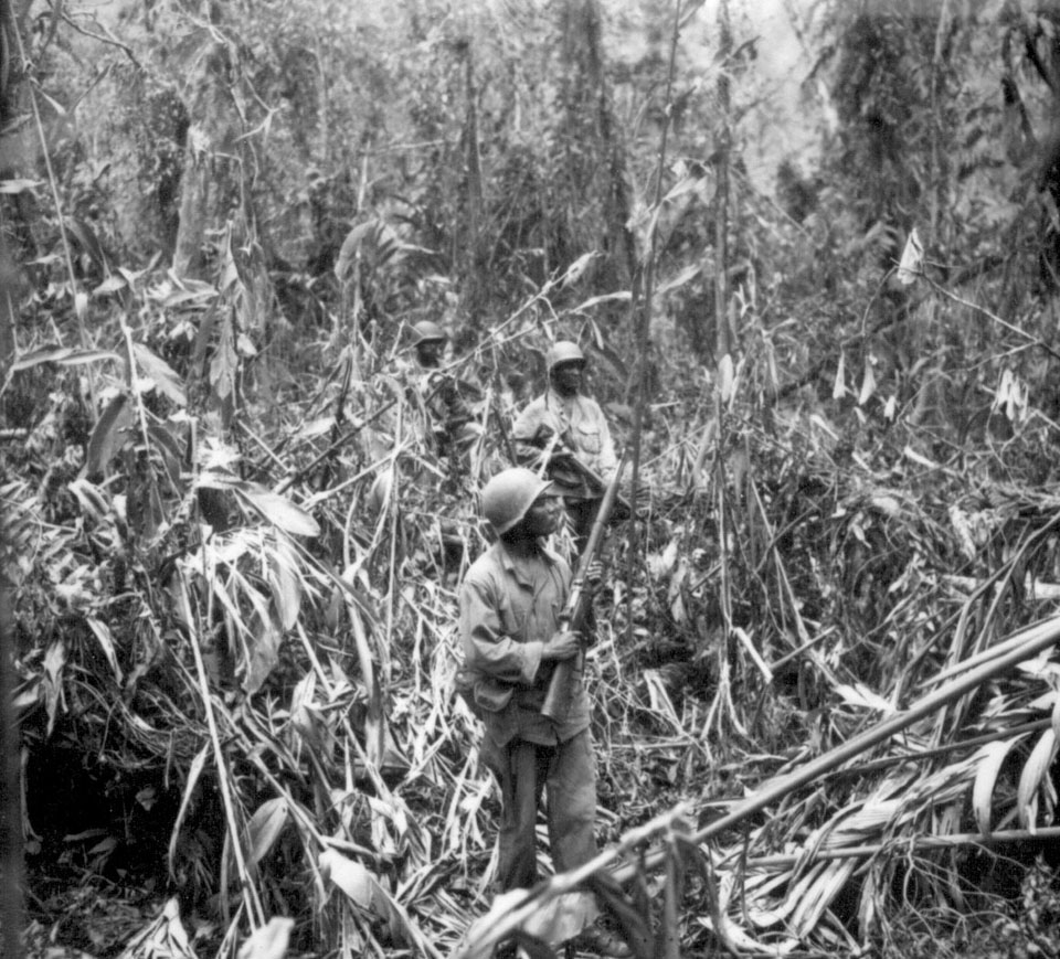 Members of the 93rd Division on the Numa-Numa Trail