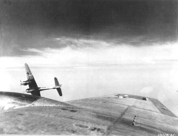 B-17 Bomber Under Attack from Me-410